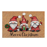 Merry Christmas Gnome Doormat Xmas Holiday Welcome Floor Mat Rugs for Front Door Funny Non Slip Rubber Back Winter Home Kitchen