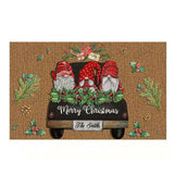 Merry Christmas Gnome Doormat Xmas Holiday Welcome Floor Mat Rugs for Front Door Funny Non Slip Rubber Back Winter Home Kitchen