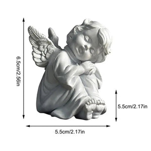 Mini Garden Sleeping Angel Statue Resin Cute Little Angel Decoration Figurine Outdoor Home Desktop Cherub Adorable Cherubs