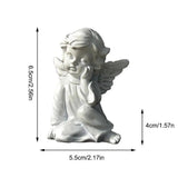 Mini Garden Sleeping Angel Statue Resin Cute Little Angel Decoration Figurine Outdoor Home Desktop Cherub Adorable Cherubs