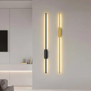 Minimalism Longer LED Wall Lights Living Room Background Decor Kitchen Fixtures Bedroom Study Stair Surface Mounted Black Lamp