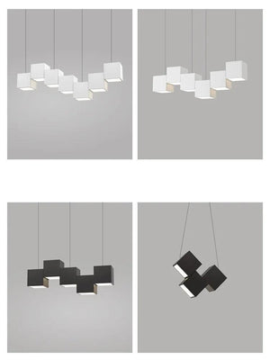 Minimalist Dining Room Pendant Lights Modern Bar Table Lights Office Pendant lamp Designer Creative Geometric Dining Room Lights