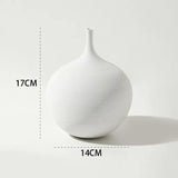 Minimalist Handmade Art Zen Vase Ceramic Decoration Living Room Model Home Decoration Black and White Art Vase Hand Drawing Hot