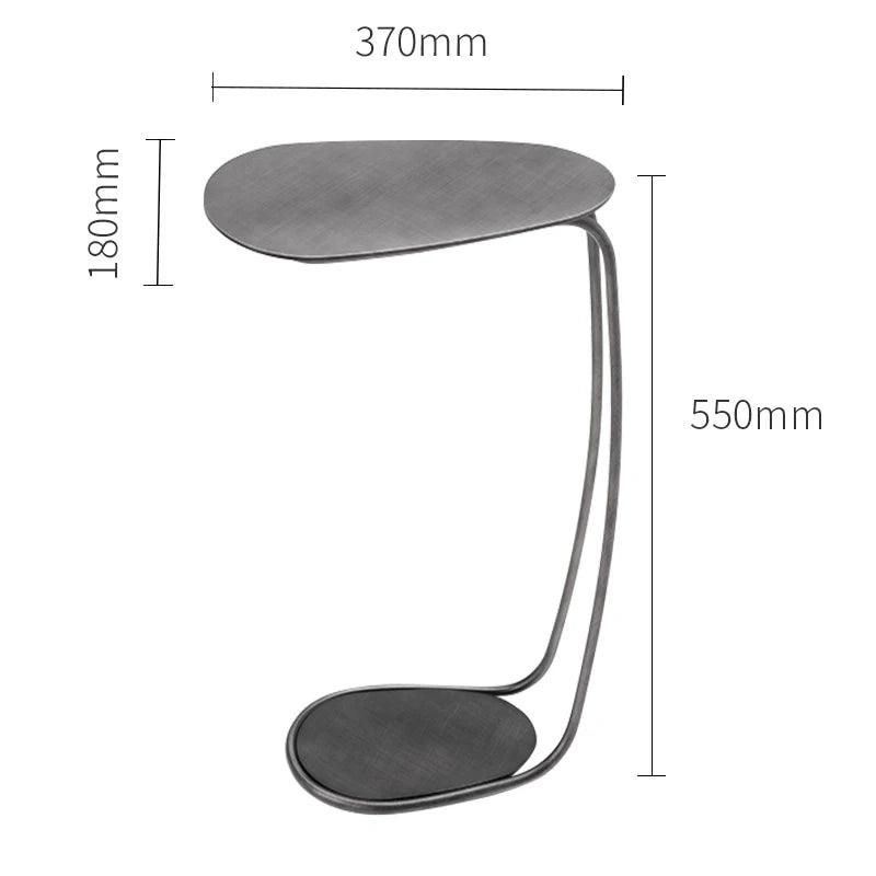 Mobile Italian Minimal C Shape Creative Movable Small Coffee Table Metal Bedroom Simple Sofa Side Table Furniture WWH20YH