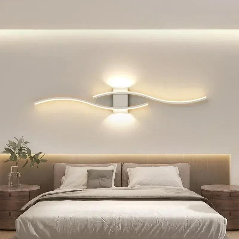 Moder LED Wall Lamp Long Strip led Wall Sconce Living Room TV Background Decor Bedroom Stair Home Indoor Lighting Fixture