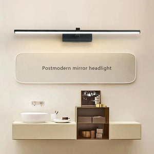 Modern Bathroom LED Wall Light Hardwares Wall Lamp Three Colors Light Aluminum Led Black White Bathroom Mirror Line Lamp Fixture