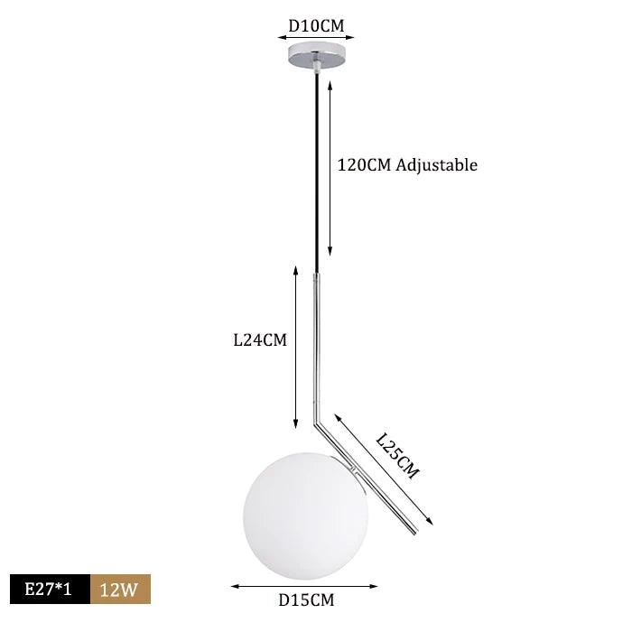 Luminaughty - Modern Glass Lampshade Pendant Lights