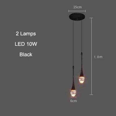 Modern Bubble Crystal Pendant Lights Indoor Hanging Lamp For Dining Room Bedroom Shop Bar Cafe Drop Pendant Lamp Home Decoration