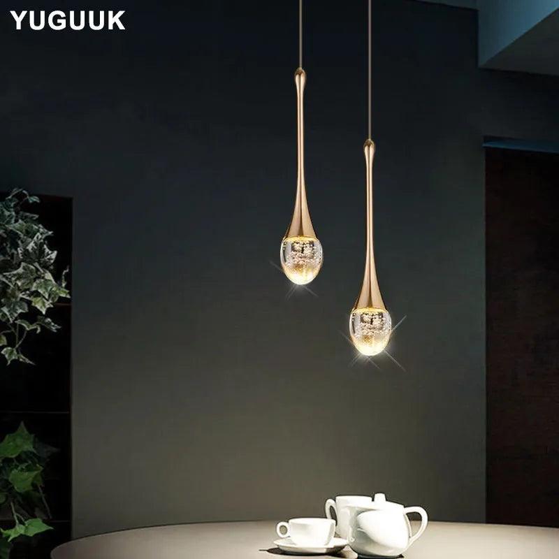 Modern Bubble Crystal Pendant Lights Indoor Hanging Lamp For Dining Room Bedroom Shop Bar Cafe Drop Pendant Lamp Home Decoration