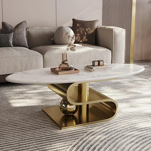 Modern Center Console Coffee Tables Aesthetic Nordic Irregular Coffee Tables Living Room Designer Table Basse Home Furniture