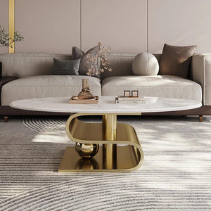 Modern Center Console Coffee Tables Aesthetic Nordic Irregular Coffee Tables Living Room Designer Table Basse Home Furniture