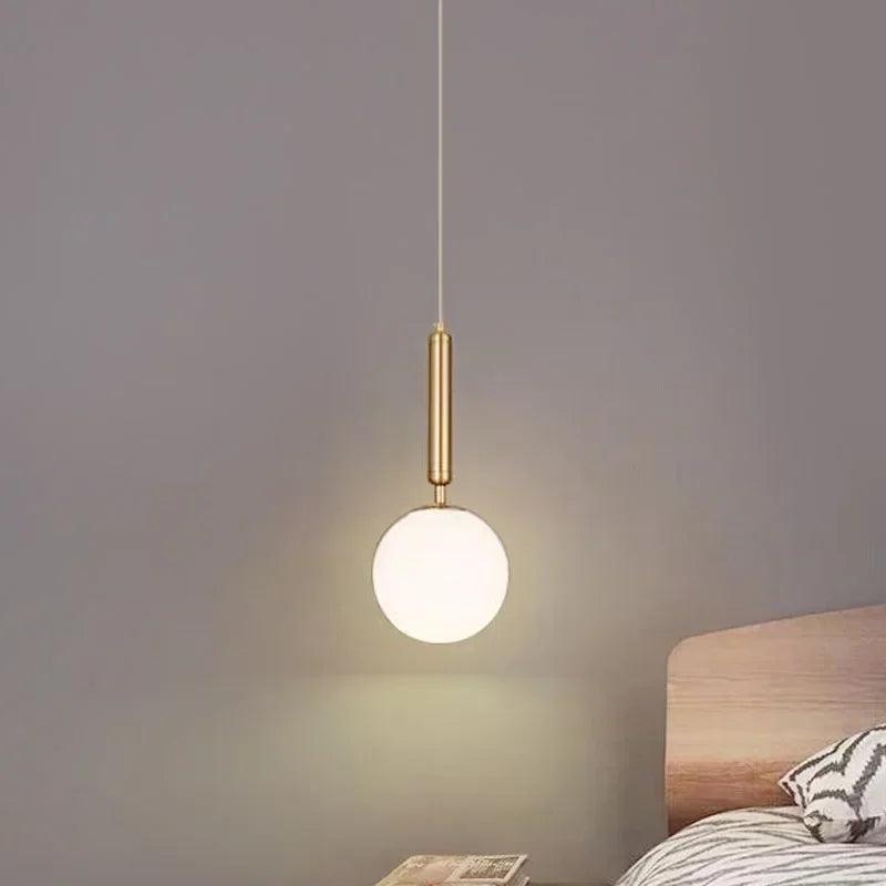 Modern Chandelier Glass Ball Pendant Lights Bedroom Decor Dining Room Bedside LED Hanging Lamp Kitchen Lustre Fixturs Luminaria