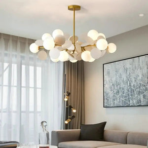 Modern Chandelier Grape Design Glass Pendant Light Indoor LED Nordic Light For Living Room Dining Hall Hotel Kitchen Island Lamp