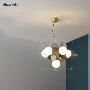 Modern Chandelier Grape Design Glass Pendant Light Indoor LED Nordic Light For Living Room Dining Hall Hotel Kitchen Island Lamp