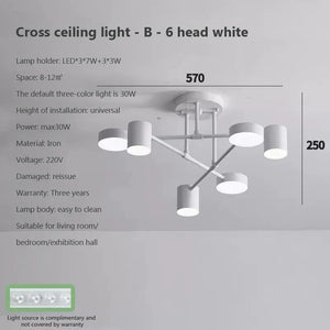 Modern Creative Chandelier LED Lighting Romantic Minimalist Black White Golden Bedroom Living Dining Room Ceiling Decor Lamp