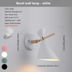 Modern Creative Macaron horn wall lamp bar restaurant living room bedroom bedside corridor sconce lamp Decorative lights