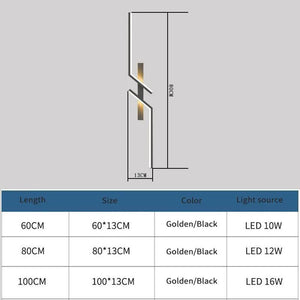 Modern Creative Strip Led Wall Lamp Minimalist Bedroom Bedside Wall Sconce Led Lights Living Room TV Sofa Background Wall Lamp