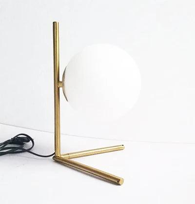 Modern Glass Ball table lamps Gold Nordic Simple Bedroom Bedside Reading Desk Lamp Home Decor E14 LED Table Light Lamparas