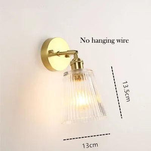 Modern Glass Bedside Wall Lamp LED E27 With Switch Reading Rotary Sconce Lights For Living Room Kitchen Home Decoration Fixture