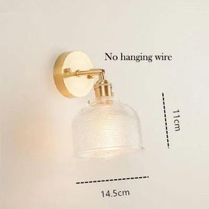 Modern Glass Bedside Wall Lamp LED E27 With Switch Reading Rotary Sconce Lights For Living Room Kitchen Home Decoration Fixture