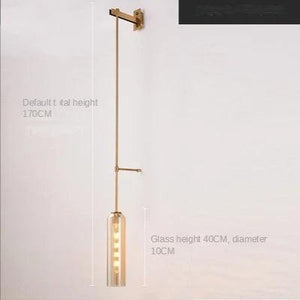 Modern Glass Led Wall Sconce Light Fixture Luminaire Bedroom Living Room Decoration Lamp Lighting Indoor Nordic Bedside Bathroom