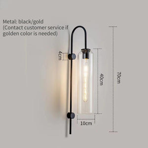 Modern Glass Led Wall Sconce Light Fixture Luminaire Bedroom Living Room Decoration Lamp Lighting Indoor Nordic Bedside Bathroom