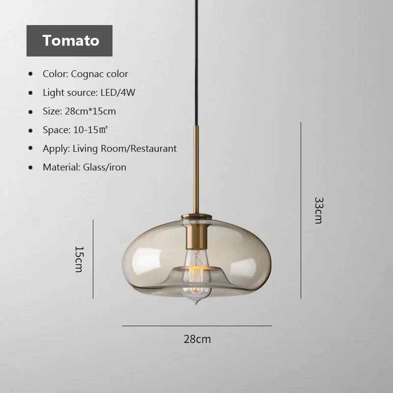 Modern Glass Pendant Light Dining Room Cafe Bar Bedroom Bedside Hanging Lamps For Ceiling Kitchen Island Suspension Chandelier