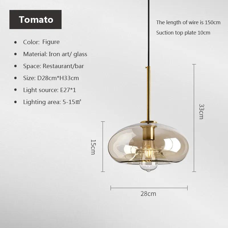 Giggly Glow - Modern Nordic hanging loft Glass lustre Pendant Light Lights