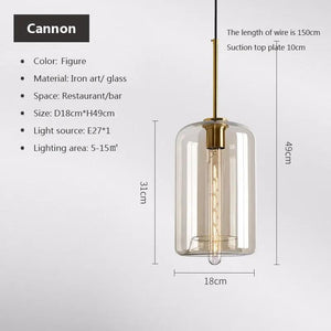 Giggly Glow - Modern Nordic hanging loft Glass lustre Pendant Light Lights