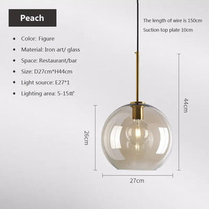 Giggly Glow - Modern Nordic hanging loft Glass lustre Pendant Light Lights