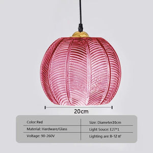 Modern Glass Pendant Light Green Leaf Pattern Lighting For Living Room Dining Room Hotel Study Bedroom Indoor Decorative Fixture