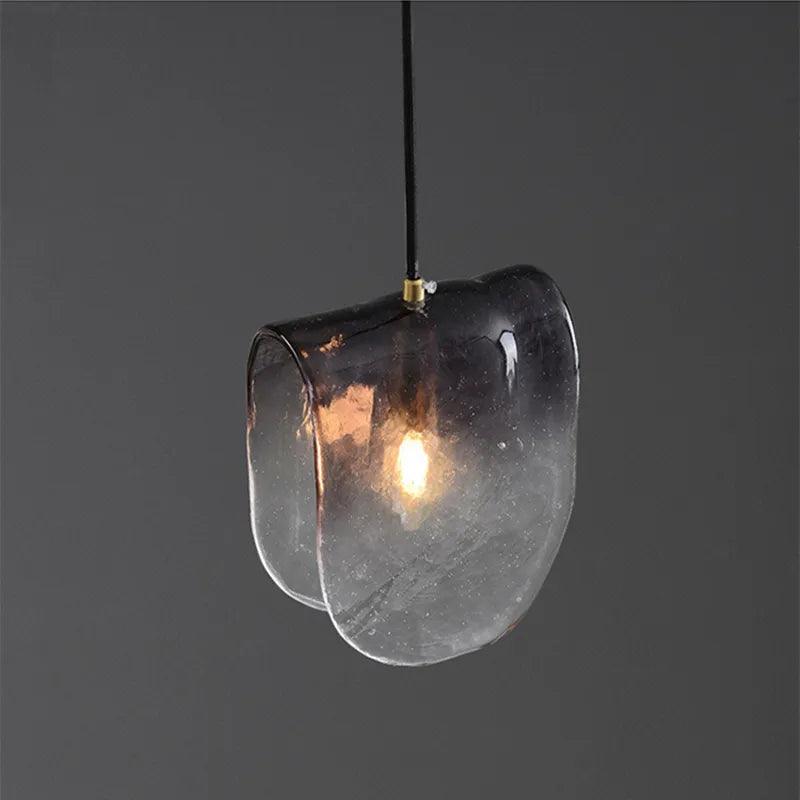 Modern Gradient Glass Hanging Light Indoor Art Decor Chandelier Dining Table Pendant Light Bedroom Parlor Bar Cafe Hanging Light