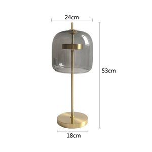 Modern LED Desk Lamps Nordic Simple Glass Table Lamp for Living Room Bedroom Bedside Desk Lights Gold Luxury Decor Home