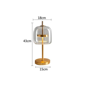 Modern LED Desk Lamps Nordic Simple Glass Table Lamp for Living Room Bedroom Bedside Desk Lights Gold Luxury Decor Home