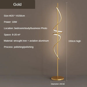 Modern LED Floor Lamp Standing Desk Light Study Bedroom Living Room Sofa Creative Personalized Luster Home Decor Luminaria