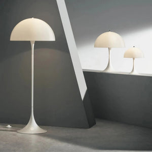 Modern LED Floor Lamp for Living Room Bedroom Study Table Light White Mushroom Standing Light Room Decor