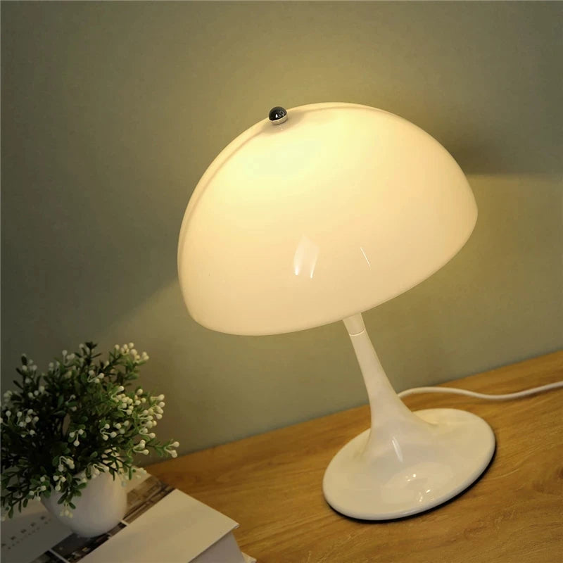 Modern LED Floor Lamp for Living Room Bedroom Study Table Light White Mushroom Standing Light Room Decor