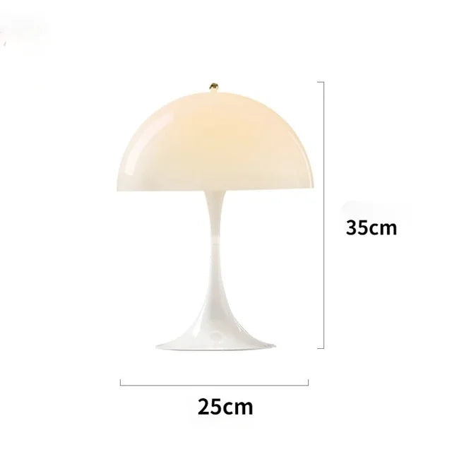 Modern LED Floor Lamp for Living Room Bedroom Study Table Light White Mushroom Standing Light Room Decor