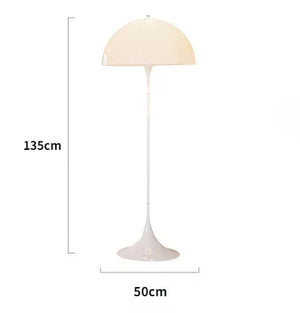 Modern LED Floor Lamp for Living Room Bedroom Study Table Light White Mushroom Standing Light Room Decor