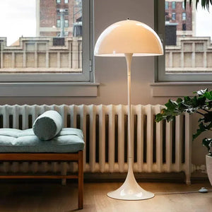 Modern LED Floor Lamp for Living Room Bedroom Study Table Light White Mushroom Standing Light Room Decor