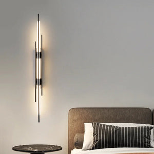 Modern LED Long Wall Lamp Bedroom Bedside Lamp Living Room Dining Room Loft Wall Light 110V 220V Staircase Corridor Wall Sconces