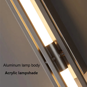 Modern LED Long Wall Lamp Bedroom Bedside Lamp Living Room Dining Room Loft Wall Light 110V 220V Staircase Corridor Wall Sconces