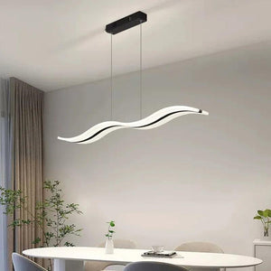 Modern LED Pendant Lamps Minimalist Strips Pendant Light For Living Dining Room Kitchen Ceiling Chandelier Decor Luster Lighting