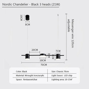 Modern LED Pendant Lamps Minimalist Strips Pendant Light For Living Dining Room Kitchen Ceiling Chandelier Decor Luster Lighting