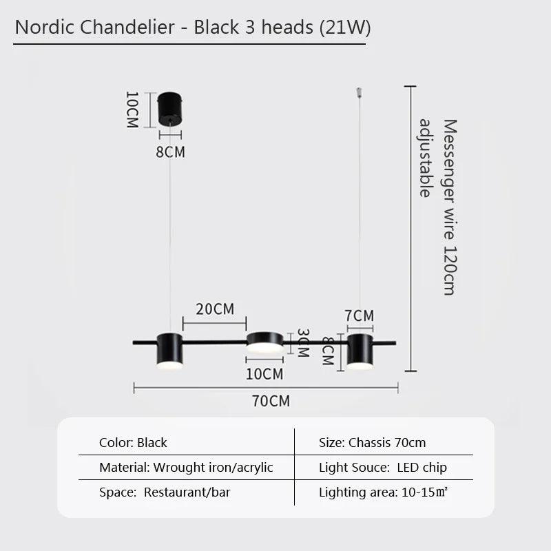 Modern LED Pendant Lamps Minimalist Strips Pendant Light For Living Dining Room Kitchen Ceiling Chandelier Decor Luster Lighting