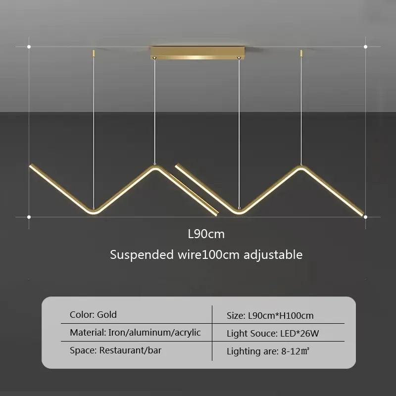 Modern LED Pendant Light Minimalist Chandelier For Dinning Room Kitchen Bar Restaurant Home Decor Led Lighting Remote Control