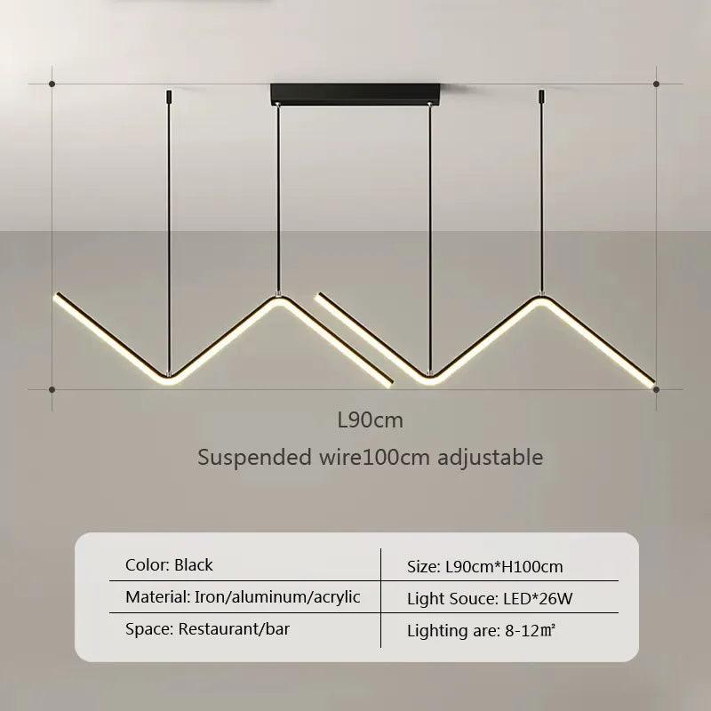 Modern LED Pendant Light Minimalist Chandelier For Dinning Room Kitchen Bar Restaurant Home Decor Led Lighting Remote Control