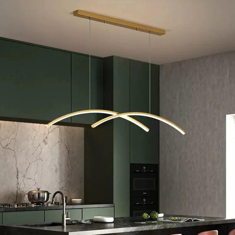 Modern LED Pendant Light Minimalist Chandelier For Dinning Room Kitchen Bar Restaurant Home Decor Led Lighting Remote Control