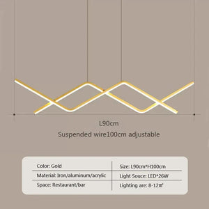 Modern LED Pendant Light Minimalist Chandelier For Dinning Room Kitchen Bar Restaurant Home Decor Led Lighting Remote Control