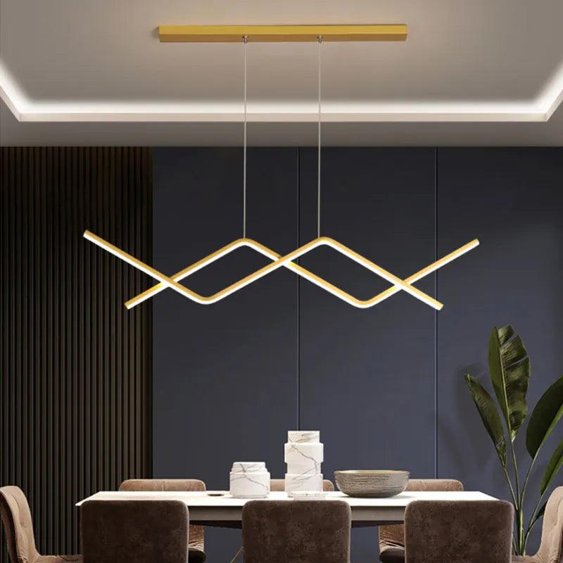 Modern LED Pendant Light Minimalist Chandelier For Dinning Room Kitchen Bar Restaurant Home Decor Led Lighting Remote Control